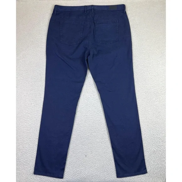 Rhone Pants Mens 38x33 Navy Everyday Twill Five Pocket Slim Straight Fit
